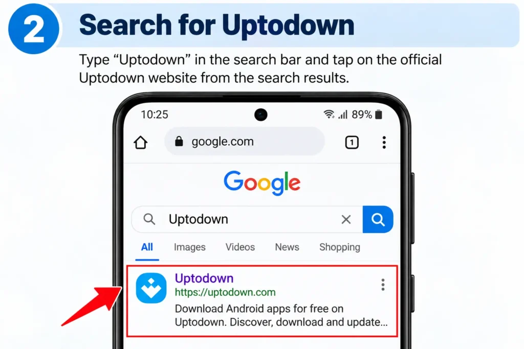 Uptodown APK install